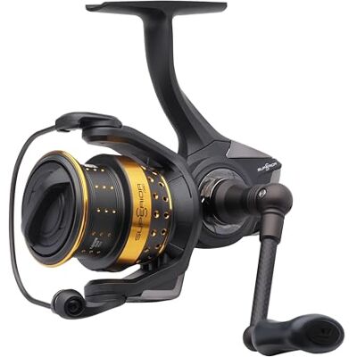 Abu Superior Spinning Reel, Zoetwater Schroef Snoekbaars Snoekbaars, Aluminium Spoel, Robuust Ambidexter 2000 Ondiepe Reel Maat 6.2:1 Versnelling Zwart Goud Abu Superior Spinning Reel, Zoetwater Schroef Snoekbaars Snoekbaars, Aluminium Spoel, Robuust Ambidexter 2000 Ondiepe Reel Maat 6.2:1 Versnelling Zwart Goud