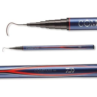 Daiwa Compass Mobile Telepole Compacte hengel, 3 m, 4 m, 5 m, 6 m Daiwa Compass Mobile Telepole Compacte hengel, 3 m, 4 m, 5 m, 6 m