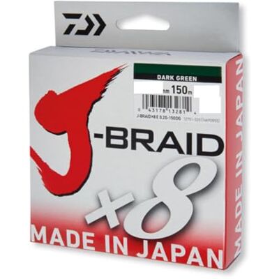 Daiwa J-Braid 8 Braid 300 m meerkleurig gevlochten vislijn Daiwa J-Braid 8 Braid 300 m meerkleurig gevlochten vislijn