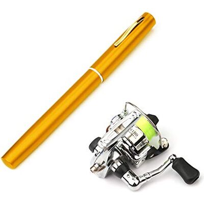 Lixada 1 m / 1,4 m opvouwbare hengeltas Reel Combo Mini Pen Kit Telescopische hengel Reel Combo Kit Lixada 1 m / 1,4 m opvouwbare hengeltas Reel Combo Mini Pen Kit Telescopische hengel Reel Combo Kit