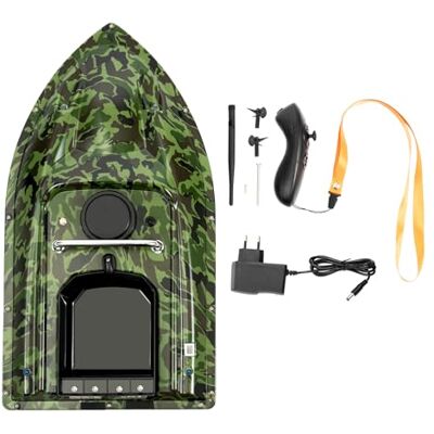 FUROMG Op afstand bestuurd visaas 500 m Voor nachtvissen Aasboot 1,5 kg Camouflage FUROMG Op afstand bestuurd visaas 500 m Voor nachtvissen Aasboot 1,5 kg Camouflage