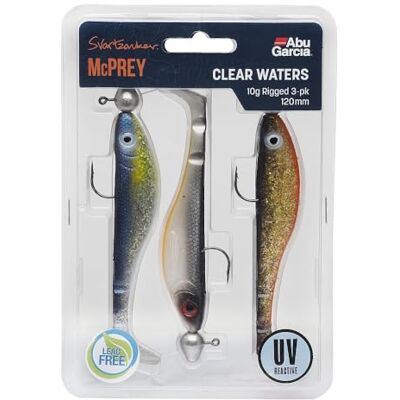 Abu Svartzonker McPrey Prerigged rubberen vis met jigkop snoekbaars, baars, baars vissen Abu Svartzonker McPrey Prerigged rubberen vis met jigkop snoekbaars, baars, baars vissen
