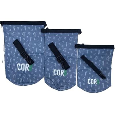 COR Surf Drijvende waterdichte tas met roldeksel om spullen droog te houden voor kajakken, raften, boottochten, zwemmen, kamperen, wandelen, strand, vissen (Hawaïaans 3 stuks) COR Surf Drijvende waterdichte tas met roldeksel om spullen droog te houden voor kajakken, raften, boottochten, zwemmen, kamperen, wandelen, strand, vissen (Hawaïaans 3 stuks)