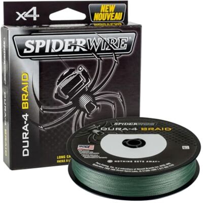 Spiderwire Dura-4 gevlochten draad, 150 m, mosgroen, alle maten Brochet Carpe zee, 4 deuren, gevlochten Spiderwire Dura-4 gevlochten draad, 150 m, mosgroen, alle maten Brochet Carpe zee, 4 deuren, gevlochten
