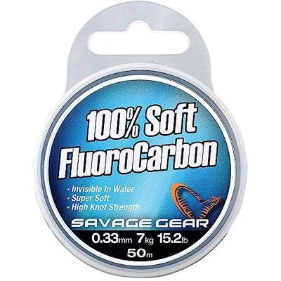Savage Gear Fluorocarbon onderlijn 100% zacht 50 m Savage Gear Fluorocarbon onderlijn 100% zacht 50 m