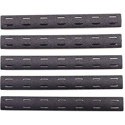 TRIROCK 5 stuks Black Heat Resistant Antislip M-LK Handguard Protector Rubber Rail Cover Past MLK Cutout Picatinny Rail TRIROCK 5 stuks Black Heat Resistant Antislip M-LK Handguard Protector Rubber Rail Cover Past MLK Cutout Picatinny Rail