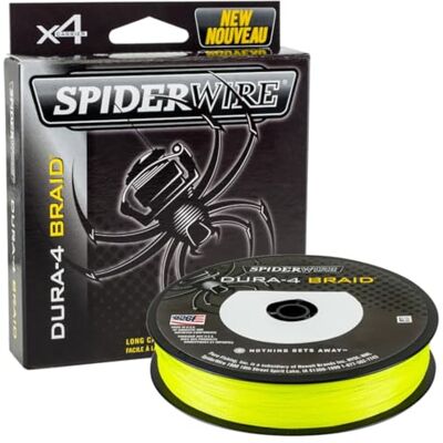 Spiderwire Dura 4, Vislijn, Superline, Roofvissen, Snoek, Baars, Snoekbaars, Forel, Unisex, Geel, 0,2 mm 17kg 37lb 300 yd Spiderwire Dura 4, Vislijn, Superline, Roofvissen, Snoek, Baars, Snoekbaars, Forel, Unisex, Geel, 0,2 mm 17kg 37lb 300 yd