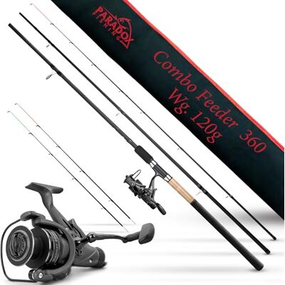 Paradox Fishing Method Feeder hengel 3,3 m Wg. 90 g I 3,6 m 120 g I hengel met voedermand Paradox Fishing Method Feeder hengel 3,3 m Wg. 90 g I 3,6 m 120 g I hengel met voedermand