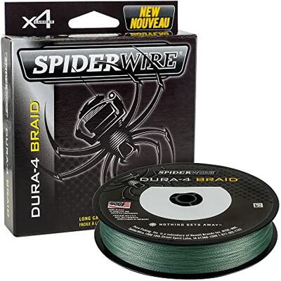 Spiderwire Dura-4 gevlochten draad, 150 m, mosgroen, alle maten Brochet Carpe zee, 4 deuren, gevlochten Spiderwire Dura-4 gevlochten draad, 150 m, mosgroen, alle maten Brochet Carpe zee, 4 deuren, gevlochten
