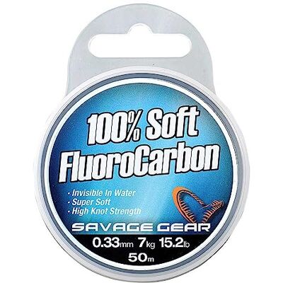 Savage Gear Fluorocarbon onderlijn 100% zacht 50 m Savage Gear Fluorocarbon onderlijn 100% zacht 50 m