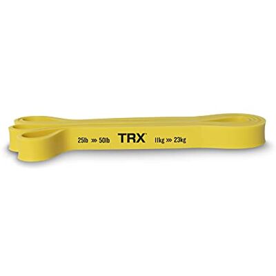 TRX Trainingsband voor het hele lichaam voor thuis en in de sportschool, weerstandsband voor training, (11,3 kg tot 22,7 kg), (geel) TRX Trainingsband voor het hele lichaam voor thuis en in de sportschool, weerstandsband voor training, (11,3 kg tot 22,7 kg), (geel)