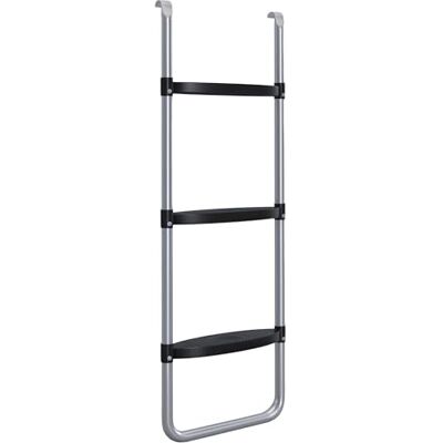 SPORTNOW Trampoline ladder met 3 of 2 treden, trappen, horizontale brede treden, universele haak, capaciteit 120 kg, 110 x 32 cm, zilver (97 x 32 cm) SPORTNOW Trampoline ladder met 3 of 2 treden, trappen, horizontale brede treden, universele haak, capaciteit 120 kg, 110 x 32 cm, zilver (97 x 32 cm)