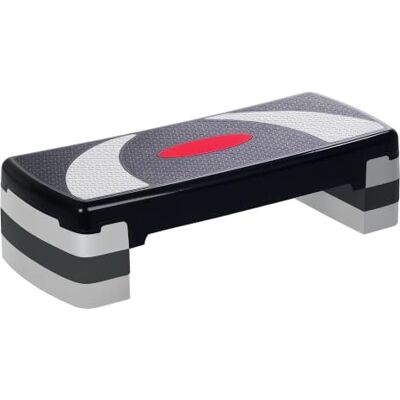 HOMCOM Step Fitness Aerobic Stepper in hoogte verstelbaar 78 x 29 x 20 cm Antislip oppervlak van kunststof HOMCOM Step Fitness Aerobic Stepper in hoogte verstelbaar 78 x 29 x 20 cm Antislip oppervlak van kunststof
