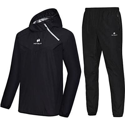 HOTSUIT Sauna Trainingspak Heren Sport Pak Saunapakken Zweetpak Afslanken Fitness Pak Sportshirt Trainingsbroek HOTSUIT Sauna Trainingspak Heren Sport Pak Saunapakken Zweetpak Afslanken Fitness Pak Sportshirt Trainingsbroek