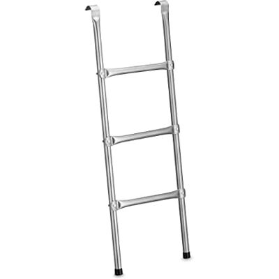 Relaxdays Trampoline ladder, 96 cm, hangend, 3 treden, universeel, staal, zilver Relaxdays Trampoline ladder, 96 cm, hangend, 3 treden, universeel, staal, zilver