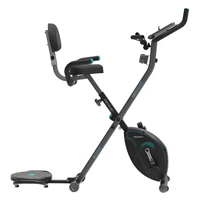 Cecotec Stationaire vouwfiets met X-Bike stuur, Silence Fit-systeem, met en zonder rugleuning, verstelbaar stuur en zadel, hartslagmeter, lcd-display, apparaathouder, wielen. Cecotec Stationaire vouwfiets met X-Bike stuur, Silence Fit-systeem, met en zonder rugleuning, verstelbaar stuur en zadel, hartslagmeter, lcd-display, apparaathouder, wielen.