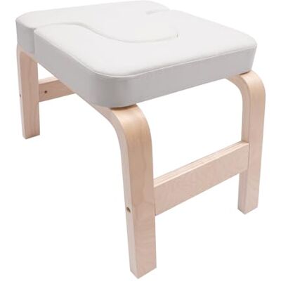 Quarteen Inversiebank van hout, verstelbaar en stabiel, maximale belasting 200 kg, comfortabele PU-bekleding, voor thuis, studio, fitness, meditatie, 64 x 36 x 40 cm Quarteen Inversiebank van hout, verstelbaar en stabiel, maximale belasting 200 kg, comfortabele PU-bekleding, voor thuis, studio, fitness, meditatie, 64 x 36 x 40 cm