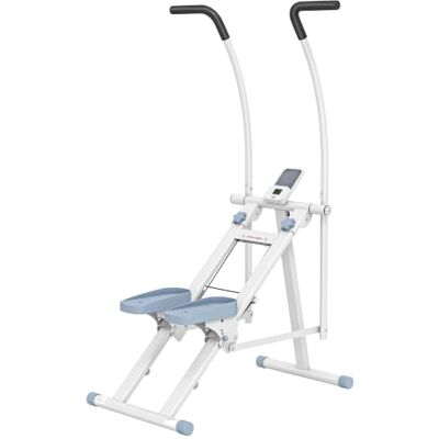 SPORTNOW Stepper Climber Stairmaster LCD Compact Opvouwbare trap, wit Voor fitnessoefeningen thuis, verticale machine, lichaamstraining, verstelbare pedalen, stappenmachine SPORTNOW Stepper Climber Stairmaster LCD Compact Opvouwbare trap, wit Voor fitnessoefeningen thuis, verticale machine, lichaamstraining, verstelbare pedalen, stappenmachine