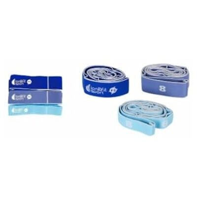 LongFit Sport Blauwe weerstandsbanden, 3 stuks (6 stuks) LongFit Sport Blauwe weerstandsbanden, 3 stuks (6 stuks)