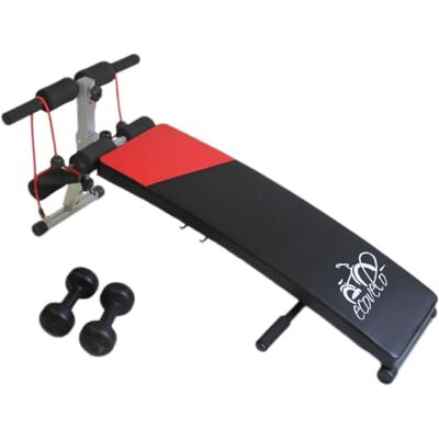 FFitness Schuine bank voor buiging en sit-up: verstelbare bank voor pijlen op bank en sit-up op schuine bank volledige training voor buikspieren en glutei FFitness Schuine bank voor buiging en sit-up: verstelbare bank voor pijlen op bank en sit-up op schuine bank volledige training voor buikspieren en glutei