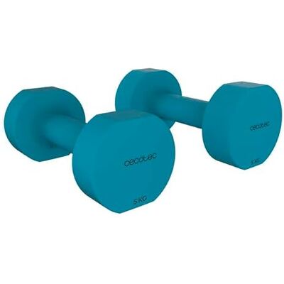 Cecotec Drumfit 400 DoubleNeo Set d'haltères de 1 à 5 kg, revêtement en néoprène, design compact et anti-roulement, entraînement de force, mobilité, équilibre et résistance Cecotec Drumfit 400 DoubleNeo Set d'haltères de 1 à 5 kg, revêtement en néoprène, design compact et anti-roulement, entraînement de force, mobilité, équilibre et résistance