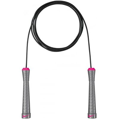Nike Fundamental Speed Rope springtouw voor volwassenen, donkergrijs roze, Eén maat Nike Fundamental Speed Rope springtouw voor volwassenen, donkergrijs roze, Eén maat