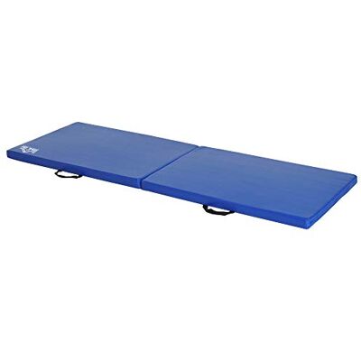 HOMCOM Gymnastiekmat, yoga, pilates, fitness, opvouwbaar, draagbaar, groot comfort, 180 x 60 x 5 cm, kunstleer HOMCOM Gymnastiekmat, yoga, pilates, fitness, opvouwbaar, draagbaar, groot comfort, 180 x 60 x 5 cm, kunstleer
