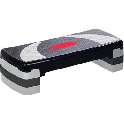 HOMCOM Step Fitness Aerobic Stepper in hoogte verstelbaar 78 x 29 x 20 cm Antislip oppervlak van kunststof HOMCOM Step Fitness Aerobic Stepper in hoogte verstelbaar 78 x 29 x 20 cm Antislip oppervlak van kunststof