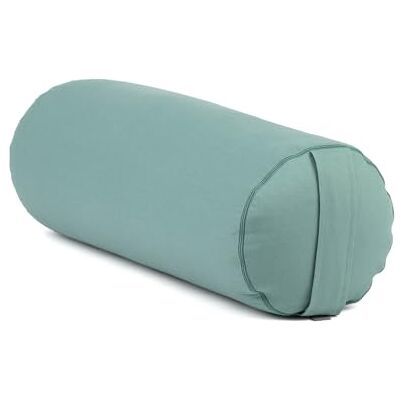 Bodhi Milieuvriendelijk yogakussen 100% biologisch katoen rol met biologische speltvulling wasbaar rond voor restauratieve oefeningen groot formaat 65 x 20 cm Bodhi Milieuvriendelijk yogakussen 100% biologisch katoen rol met biologische speltvulling wasbaar rond voor restauratieve oefeningen groot formaat 65 x 20 cm