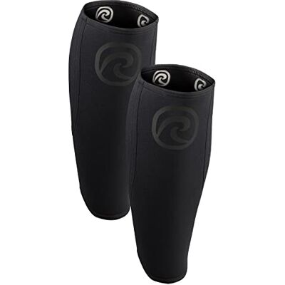 Rehband 1 paar of 1 paar compressiebanden voor kuiten en scheenbeschermers, kleur carbon/zwart, maat M Rehband 1 paar of 1 paar compressiebanden voor kuiten en scheenbeschermers, kleur carbon/zwart, maat M