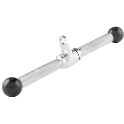 Tunturi Tricepsstang met parallelle handgreep, 35 cm, zilverkleurig, Eén maat Tunturi Tricepsstang met parallelle handgreep, 35 cm, zilverkleurig, Eén maat