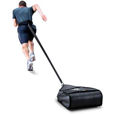 SKLZ Speed Bag, trainingslee met variabele weerstand, krachttraining, riem en riem, verstelbaar, zwart, 4,54 tot 13,6 kg SKLZ Speed Bag, trainingslee met variabele weerstand, krachttraining, riem en riem, verstelbaar, zwart, 4,54 tot 13,6 kg