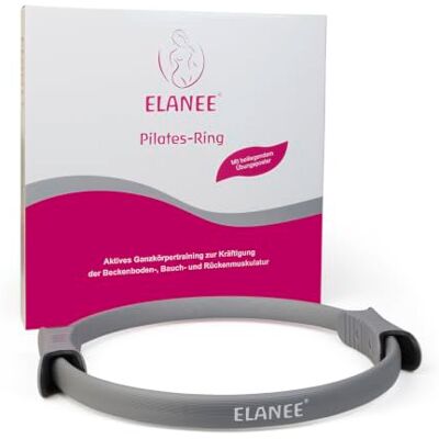 Elanee Pilates ring met antislip handgrepen ter versterking van de bekkenbodem, buik en rug met oefenposter (709-V1) Elanee Pilates ring met antislip handgrepen ter versterking van de bekkenbodem, buik en rug met oefenposter (709-V1)
