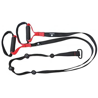 Sveltus Unisex Volwassenen Hangriemen Zwart Rood Sveltus Unisex Volwassenen Hangriemen Zwart Rood