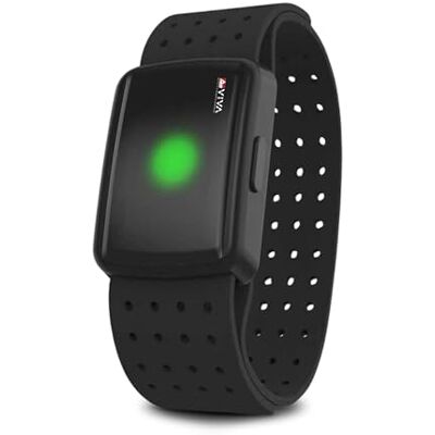 AsVIVA AWS2 Hartslagarmband Optische pulssensor met led-hartslagzones, Bluetooth & ANT+, compatibel met fitnessapparaten en toepassingen voor binnentraining en AsVIVA AWS2 Hartslagarmband Optische pulssensor met led-hartslagzones, Bluetooth & ANT+, compatibel met fitnessapparaten en toepassingen voor binnentraining en