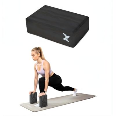 TREXO X EVA-yogablok, blauw, 140 x 220 x 70 mm, ideaal voor yoga, pilates of revalidatie, stabiel en comfortabel in gebruik, gemaakt van duurzaam EVA-schuim TREXO X EVA-yogablok, blauw, 140 x 220 x 70 mm, ideaal voor yoga, pilates of revalidatie, stabiel en comfortabel in gebruik, gemaakt van duurzaam EVA-schuim