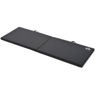 HOMCOM Gymnastiekmat, yoga, pilates, fitness, opvouwbaar, draagbaar, groot comfort, 180 x 60 x 5 cm, kunstleer HOMCOM Gymnastiekmat, yoga, pilates, fitness, opvouwbaar, draagbaar, groot comfort, 180 x 60 x 5 cm, kunstleer