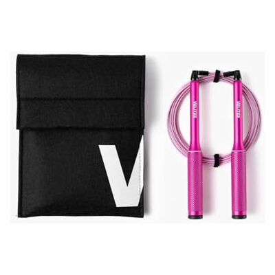 Velites Fire 2.0 Ultralicht springtouw van aluminium, roze, voor cross-training, HIIT, boksen en dubbele sprongen, antislip handgreep met kogellagers, inclusief tas en app Officiel CrossFit Games, idéal pour sauts simples, doubles et vitesse, poignées a Velites Fire 2.0 Ultralicht springtouw van aluminium, roze, voor cross-training, HIIT, boksen en dubbele sprongen, antislip handgreep met kogellagers, inclusief tas en app Officiel CrossFit Games, idéal pour sauts simples, doubles et vitesse, poignées a