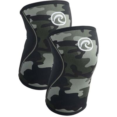 Rehband Kniebrace van 5 mm neopreen ter ondersteuning van de knieën, stabiliseert gewrichten en spieren, ideaal voor sport, krachttraining, kleur: camo, 1 paar, maat: L Rehband Kniebrace van 5 mm neopreen ter ondersteuning van de knieën, stabiliseert gewrichten en spieren, ideaal voor sport, krachttraining, kleur: camo, 1 paar, maat: L