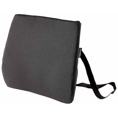 Fellowes Breyta rugkussen – ergonomische rugsteun, verstelbare riem, milieuvriendelijke materialen, draagbaar met geïntegreerde handgreep, ideaal voor werk en thuis Fellowes Breyta rugkussen – ergonomische rugsteun, verstelbare riem, milieuvriendelijke materialen, draagbaar met geïntegreerde handgreep, ideaal voor werk en thuis
