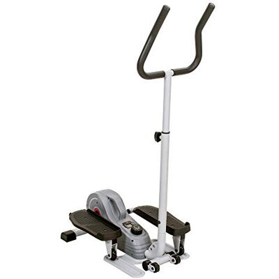Sunny Health & Fitness Uniseks volwassenen magnetische elliptische trainer met stuur S-F-E3988 grijs één maat Sunny Health & Fitness Uniseks volwassenen magnetische elliptische trainer met stuur S-F-E3988 grijs één maat
