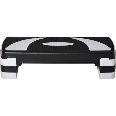 HOMCOM Stepper Fitness Aerobic in hoogte verstelbaar antislip oppervlak 80 x 31 x 20 cm HOMCOM Stepper Fitness Aerobic in hoogte verstelbaar antislip oppervlak 80 x 31 x 20 cm