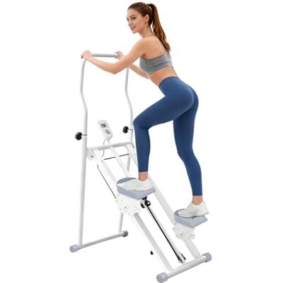 HongKKon Trapstep voor thuis, opvouwbare trap, verticale klimmen, instelbare weerstand en pedalen, lcd-display, stepper machine kan worden gebruikt voor woonkamer, slaapkamer, kantoor HongKKon Trapstep voor thuis, opvouwbare trap, verticale klimmen, instelbare weerstand en pedalen, lcd-display, stepper machine kan worden gebruikt voor woonkamer, slaapkamer, kantoor