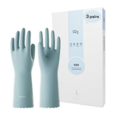 LANON Protection LANON Wahoo 3 paar huidvriendelijke reinigingshandschoenen, herbruikbaar, ongevoerd, antislip, surfspray, maat L/9 LANON Protection LANON Wahoo 3 paar huidvriendelijke reinigingshandschoenen, herbruikbaar, ongevoerd, antislip, surfspray, maat L/9