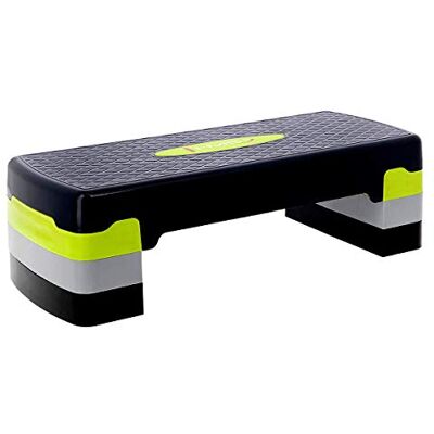HMS Step-Bench Crossfit Fitness Stepper Stepper Step Bench 3 niveaus groen/grijs lengte 67 cm HMS Step-Bench Crossfit Fitness Stepper Stepper Step Bench 3 niveaus groen/grijs lengte 67 cm