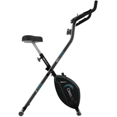 Cecotec Stationaire vouwfiets met X-Bike stuur, Silence Fit-systeem, met en zonder rugleuning, verstelbaar stuur en zadel, hartslagmeter, lcd-display, apparaathouder, wielen. Cecotec Stationaire vouwfiets met X-Bike stuur, Silence Fit-systeem, met en zonder rugleuning, verstelbaar stuur en zadel, hartslagmeter, lcd-display, apparaathouder, wielen.