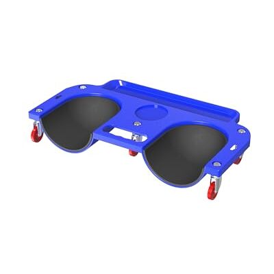 Relaxdays Knieboard, rolplank, tot 150 kg, kniebeschermer op wielen, gereedschapshouder, 50 x 25,5 cm (b x d), blauw Relaxdays Knieboard, rolplank, tot 150 kg, kniebeschermer op wielen, gereedschapshouder, 50 x 25,5 cm (b x d), blauw