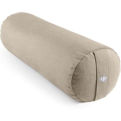 Lotuscrafts ® Rouleau de yoga Ø 24 cm, coussin de yoga avec garnissage en épeautre 100 % biologique, housse lavable en coton, pour exercices de yoga Yin Restoratifs, certifié GOTS Lotuscrafts ® Rouleau de yoga Ø 24 cm, coussin de yoga avec garnissage en épeautre 100 % biologique, housse lavable en coton, pour exercices de yoga Yin Restoratifs, certifié GOTS