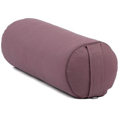 Bodhi Milieuvriendelijk yogakussen 100% biologisch katoen rol met biologische speltvulling wasbaar rond voor restauratieve oefeningen groot formaat 65 x 20 cm Bodhi Milieuvriendelijk yogakussen 100% biologisch katoen rol met biologische speltvulling wasbaar rond voor restauratieve oefeningen groot formaat 65 x 20 cm