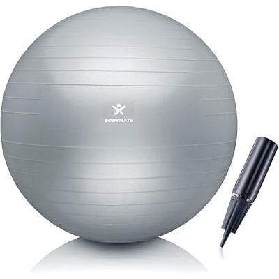 BODYMATE Fitnessbal + pomp + e-book – verschillende maten en kleuren BODYMATE Fitnessbal + pomp + e-book – verschillende maten en kleuren